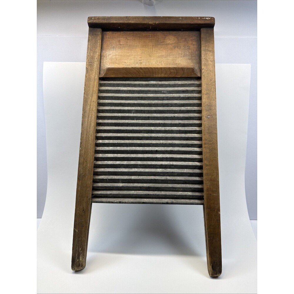 Made In USA NATIONAL WASHBOARD CO Washboard Farmhouse Aesthetic Decor.